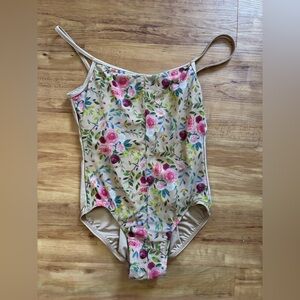 Floral Suffolk Leotard Medium